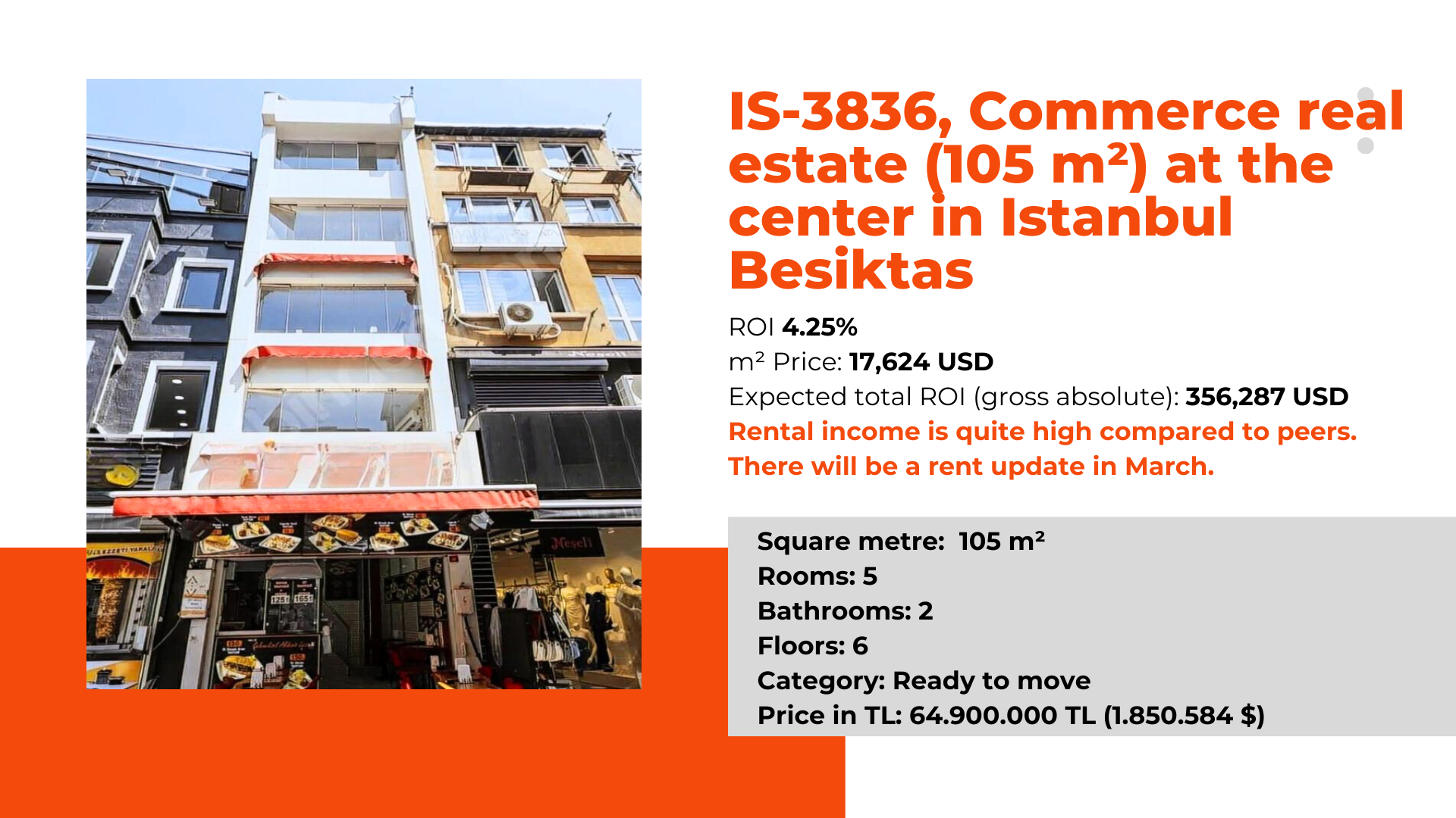 Small Yet Central Property in Beşiktaş