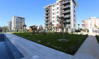AN-843, New building property (4 rooms, 2 bathrooms) with balcony and pool in Antalya Kepez