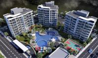 AN-919-4, New building property (3 rooms, 1 bathroom) with balcony and pool in Antalya Aksu