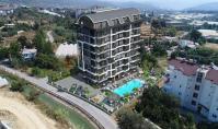 AL-756-2, Sea view real estate (2 rooms, 1 bathroom) with mountain view and spa area in Alanya Avsallar