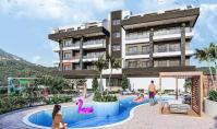 AL-843-4, New building real estate (2 rooms, 1 bathroom) with pool and balcony in Alanya Basirli