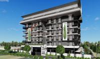 AL-863-1, New building real estate (2 rooms, 1 bathroom) with terrace and pool in Alanya Mahmutlar