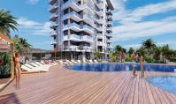 AL-873-3, Sea view apartment (2 rooms, 1 bathroom) with mountain view and terrace in Alanya Payallar