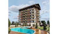 AL-914-1, Mountain panorama real estate (2 rooms, 1 bathroom) with balcony and pool in Alanya Demirtas