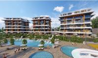 AL-958-3, Mountain panorama apartment (3 rooms, 1 bathroom) with view on the Mediterranean Sea and spa area in Alanya Kargicak