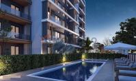 AN-1087-5, New building property (2 rooms, 1 bathroom) with pool and heated floor in Antalya Aksu