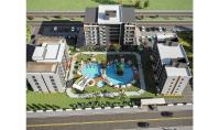 AN-1337-1, Brand-new apartment (2 rooms, 1 bathroom) with pool and balcony in Antalya Kepez
