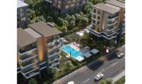 AN-1348-2, New building real estate (3 rooms, 1 bathroom) with pool and balcony in Antalya Aksu