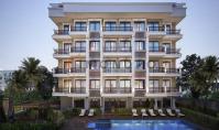 AL-1058-2, New building apartment (2 rooms, 1 bathroom) with balcony and pool in Alanya Oba