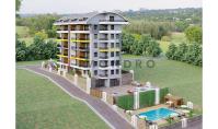 AL-788-6, New building apartment (3 rooms, 2 bathrooms) with pool and terrace in Alanya Avsallar