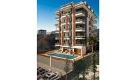 AL-1075-1, Sea view apartment (2 rooms, 1 bathroom) with balcony and pool in Alanya Avsallar