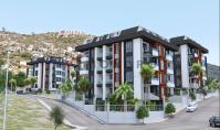 AL-1120-2, Brand-new apartment (3 rooms, 1 bathroom) with balcony and pool in Alanya Centre