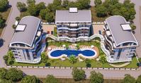 AL-1125-3, New building real estate (2 rooms, 1 bathroom) with spa area and terrace in Alanya Oba