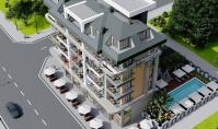 AL-1133-1, Sea view property (3 rooms, 3 bathrooms) with balcony and pool in Alanya Kargicak