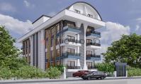 AL-1196-2, Brand-new apartment (3 rooms, 2 bathrooms) with terrace and pool in Alanya Centre