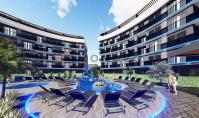 AL-1214, New building real estate with spa area and balcony in Alanya Oba