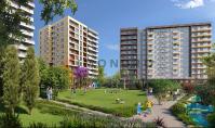 AN-1814, Brand-new real estate (2 rooms, 1 bathroom) with underground parking space and pool in Antalya Kepez