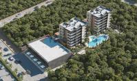 AN-1822, Brand-new apartment (3 rooms, 1 bathroom) with pool and balcony in Antalya Aksu