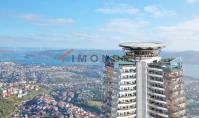 IS-3681, Sea view apartment (2 rooms, 1 bathroom) with pool and underground parking space in Istanbul Sariyer