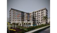 AN-1876, New building real estate (2 rooms, 1 bathroom) with underground parking space and pool in Antalya Aksu