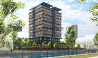 IS-3801, New building apartment (2 rooms, 1 bathroom) with pool and underground parking space in Istanbul Kagithane