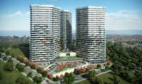 IS-3832-1, New building real estate (4 rooms, 2 bathrooms) with pool and balcony in Istanbul Kadikoy