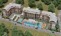 AL-1259, Mountain panorama apartment (2 rooms, 1 bathroom) with spa area and underground parking space in Alanya Oba