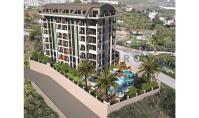 AL-1143-2, Mountain panorama real estate (3 rooms, 2 bathrooms) with view on the Mediterranean Sea and balcony in Alanya Mahmutlar