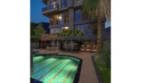 AL-1287-2, New building property (3 rooms, 1 bathroom) with pool and balcony in Alanya Centre