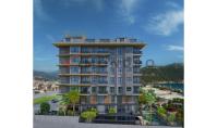 AL-1287-2, New building real estate (3 rooms, 1 bathroom) with pool and balcony in Alanya Centre