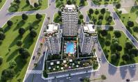 ME-121-3, Real estate (3 rooms, 1 bathroom) near the sea with balcony and pool in Mersin Arpacbahsis