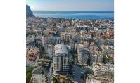 AL-1440-1, New building real estate (3 rooms, 1 bathroom) with spa area and underground parking space in Alanya Centre
