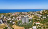 AL-528-7, Alanya Ishaklı XXL: 3‑Room Stylish Apartment with Sea View, Spa, Balcony & Smart Home System!