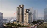IS-5096, Distant view property with underground parking space and pool in Istanbul Umraniye