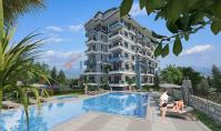 AL-881-6, Mountain view real estate (3 rooms, 2 bathrooms) with spa area and balcony in Alanya Ishakli