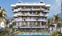 AL-1714-1, Beach property (4 rooms, 2 bathrooms) with Mediterranean Sea view and balcony in Alanya Kestel