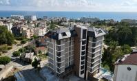 AL-1933, Sea-View Duplex on the 6th Floor – Furnished 105 m² 2+1, 2025 Build with Pool and Sauna, Avsallar