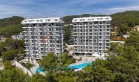 AL-1941, Pool, Forest and Sea Views from a 45 m² 1+1 with Large Balcony – Sauna and Gym in Avsallar