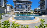 AL-1956, Pool-View 55 m² 1+1 with American Kitchen – Hamam, Sauna and Gym in a Landscaped Complex, Oba