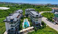 AL-1958, Aqua Park, Indoor Pool and Sauna Complex – Furnished 50 m² 1+1 with Pool-View Balcony, Oba