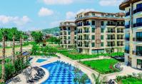 AL-1989, Marble Interiors and Pool Views – Furnished 50 m² 1+1 with American Kitchen, 2nd Floor, Oba