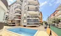 AL-2005, Spacious 115 m² Furnished 2+1 with Two Bathrooms and Two Balconies – Pool Garden, 200 m to the Sea, Oba