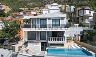 AL-2119, Castle and Sea Views from a New Furnished 210 m² 3+1 Villa with Infinity Pool, Sauna and Hamam, Bektaş