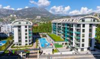 AL-2133, 200 m to the Sea: 55 m² 1+1 with Pool View, Hamam, Sauna and Steam Room, Kargıcak