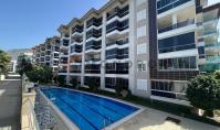 AL-2167, Beachfront with Sea and Castle Views – Furnished 62 m² 1+1 with Indoor Pool, Hamam and Sauna, Kestel