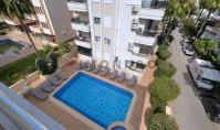 AL-2174, 250 m to the Beach: Furnished 175 m² 3+1 with a Wide Terrace in Oba – Pool, Residence Permit Eligible