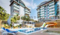 AL-2177, Aqua Park and Indoor Pool: Furnished 65 m² 1+1 in Kargıcak, 350 m from the Sea – Sauna and Gym