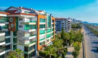 AL-2190, Beachfront Building with Glazed Balcony – Furnished 60 m² 1+1 on the 4th Floor, Pools, Sauna and Hamam, Kestel