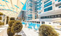 AL-2244, Tower Residence with Outdoor Pool – Furnished 100 m² 2+1, 5th Floor, Built 2017, 350 m to the Sea, Mahmutlar