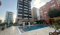 AL-2276, 100 m to the Beach: Furnished 115 m² 2+1 with Underfloor Heating, Hamam, Sauna and Indoor Pool, Mahmutlar